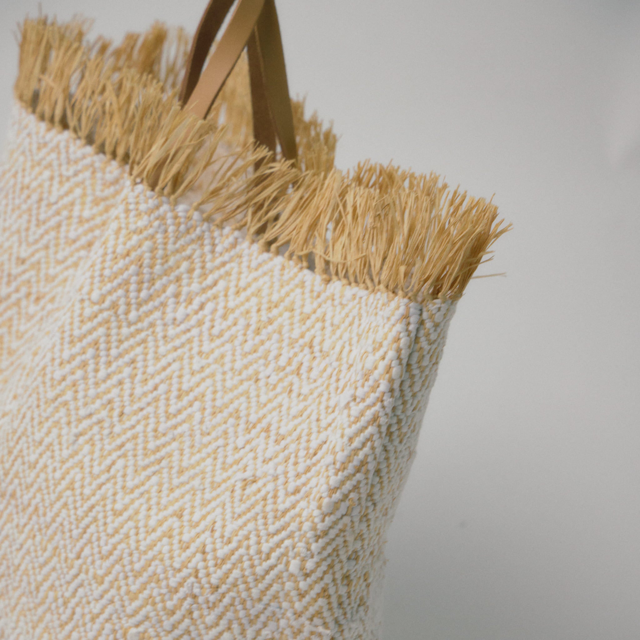 ラフィアコットンバッグ