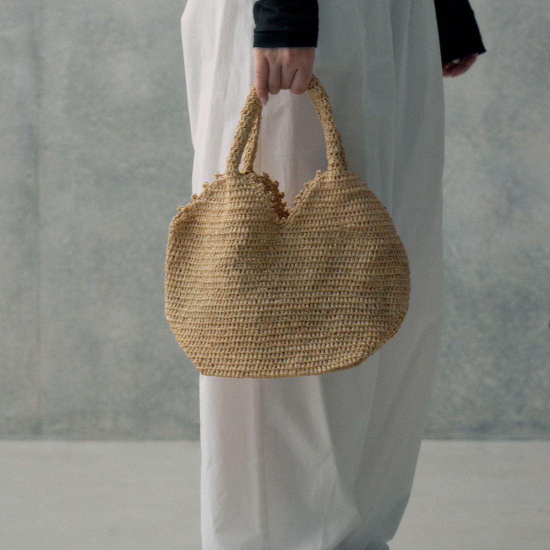 ラフィアクロッシェバッグ ミニ