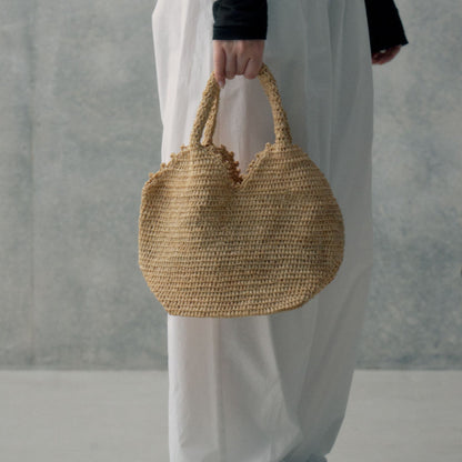 ラフィアクロッシェバッグ ミニ