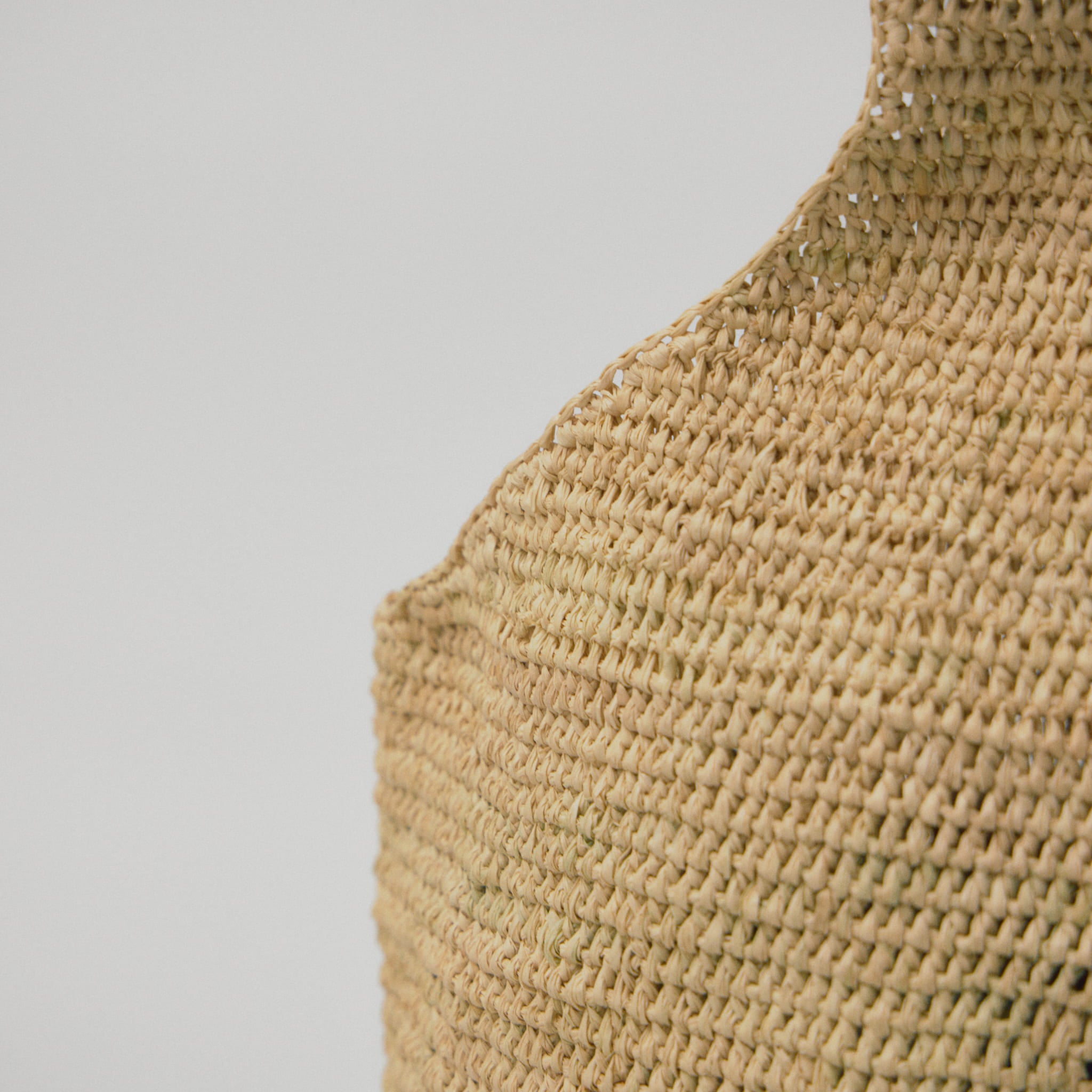 ラフィアかぎ編みバッグ