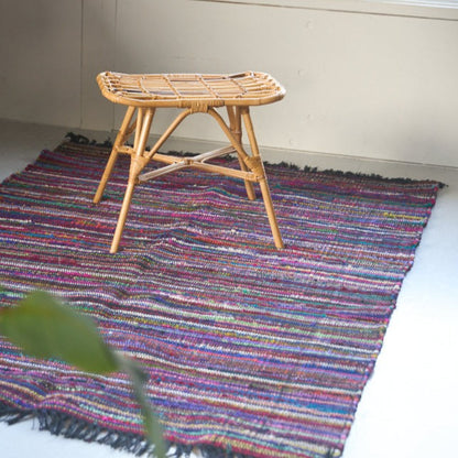 COTTON SILK MIX RUG