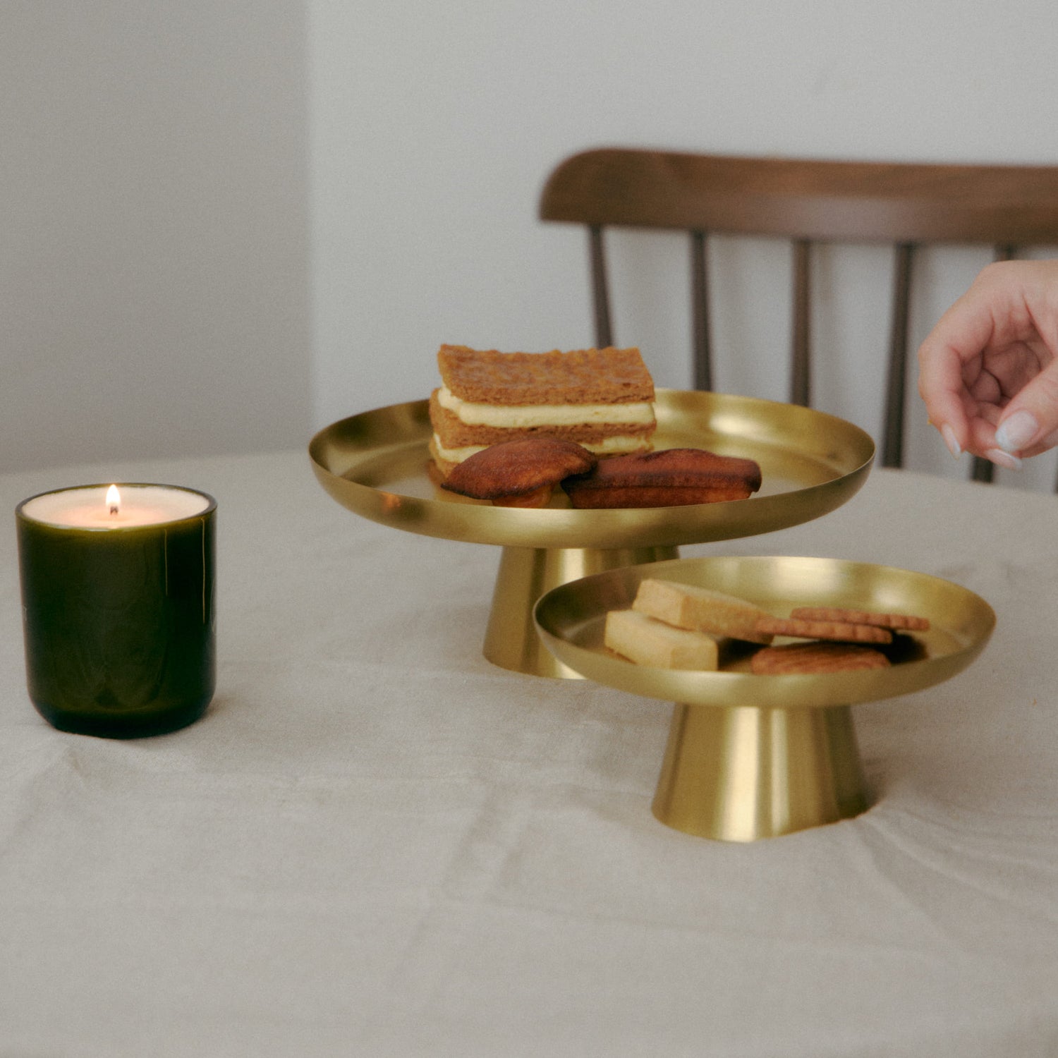 ブラス ケーキスタンド