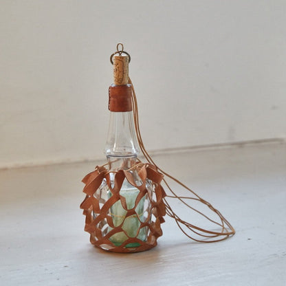 ガラスのキャンドルポッド（キャンドル付）