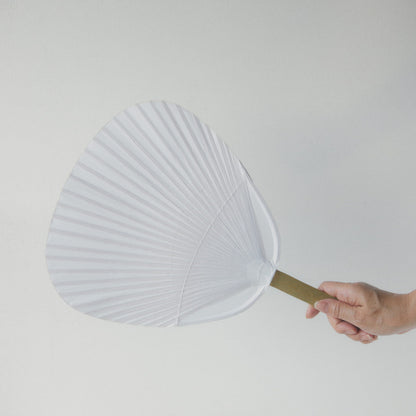 八寸竹白うちわ