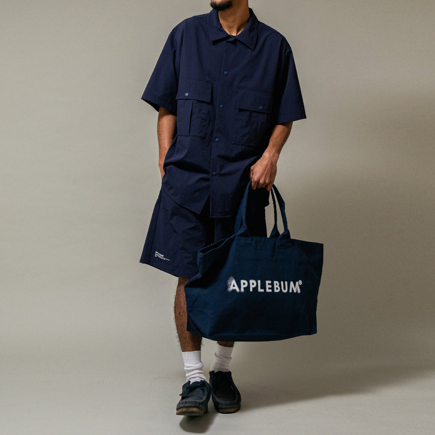 Blurry Logo Zip Totebag [TiEDYE FREAK] [Navy]