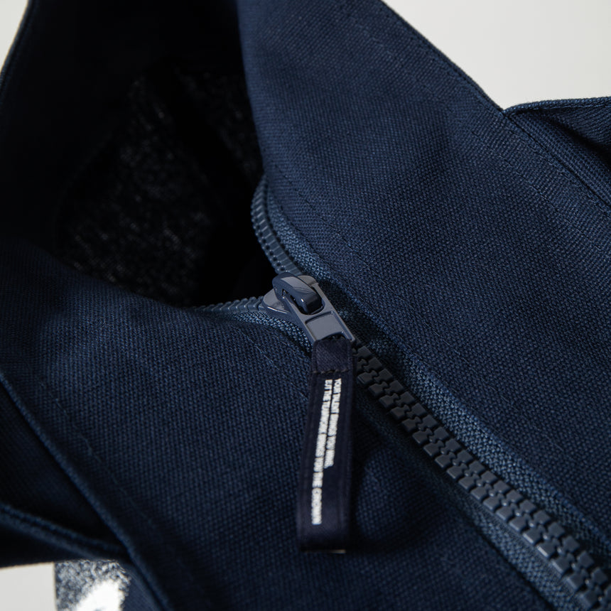 Blurry Logo Zip Totebag [TiEDYE FREAK] [Navy]