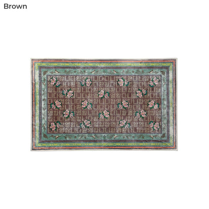 Washable Rug "Hibiscus Syriacus"