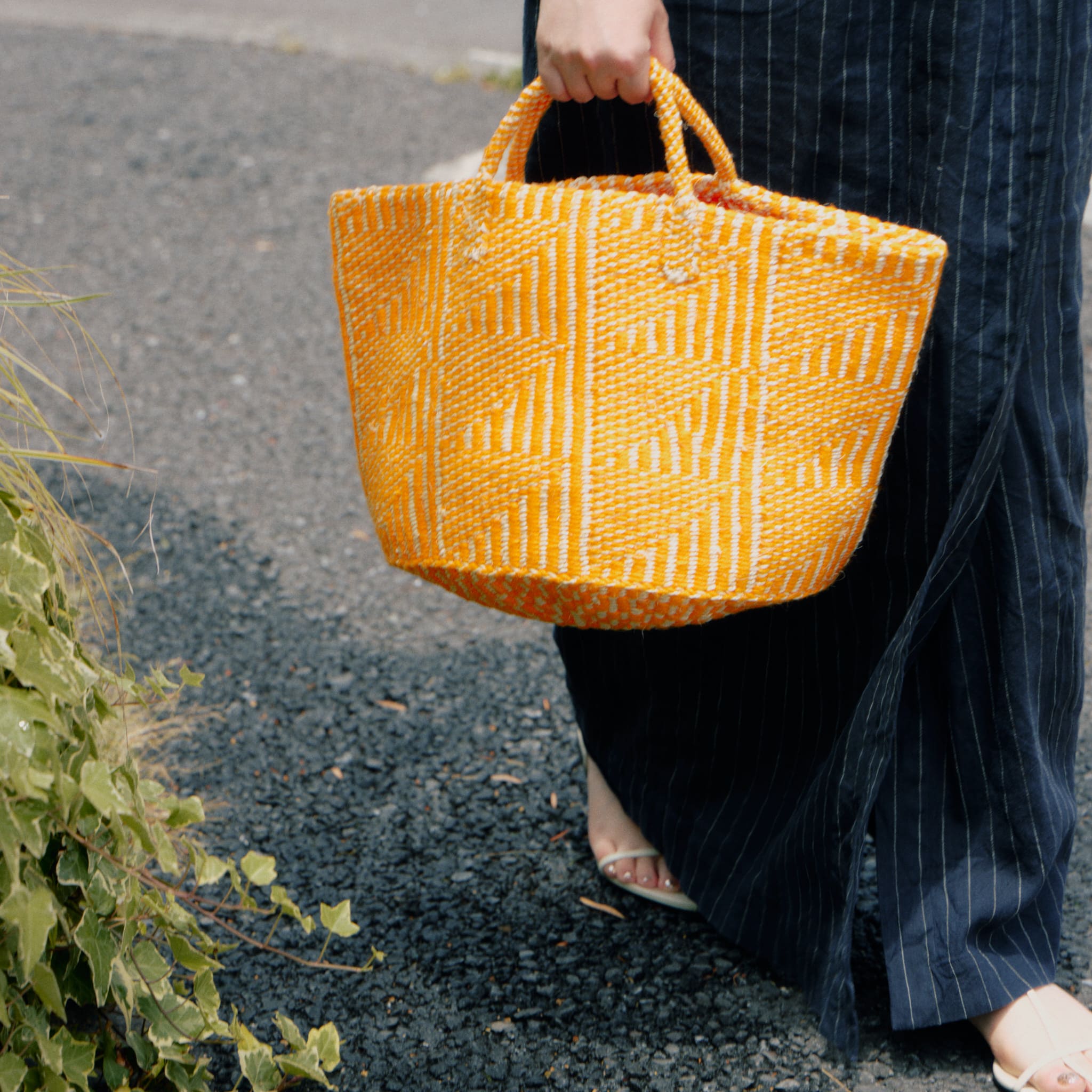 アクリルサイザルバッグ共手12x10 ハンドル短 – JINNAN HOUSE