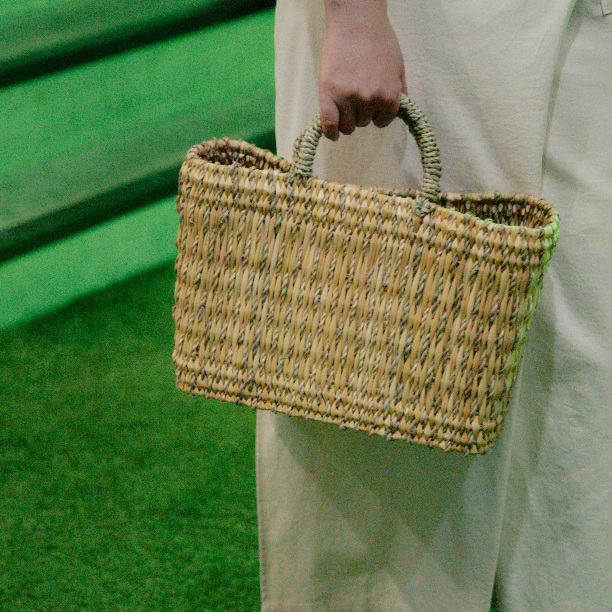 ストロー ドームミックス カゴバッグ – JINNAN HOUSE