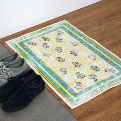 Washable Rug "Hibiscus Syriacus"