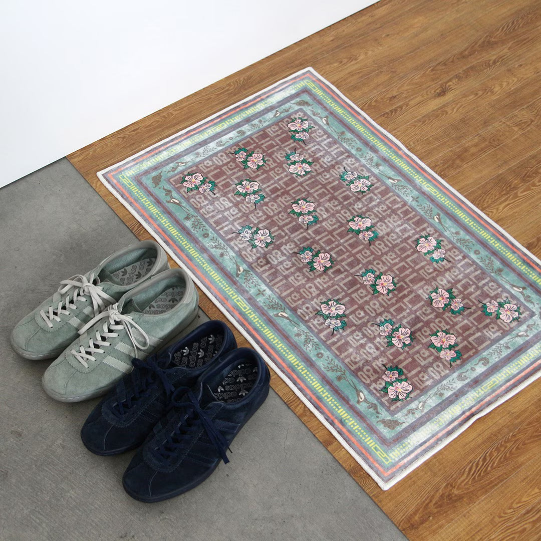 Washable Rug "Hibiscus Syriacus"