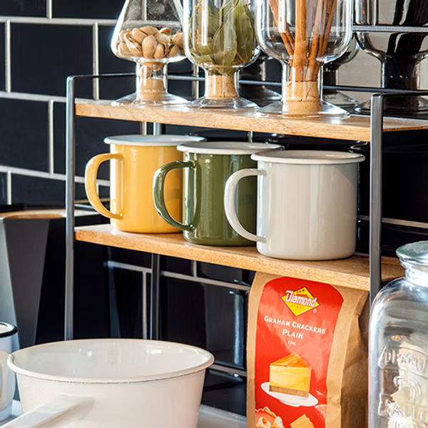 ウッドとアイアンのデスクラック