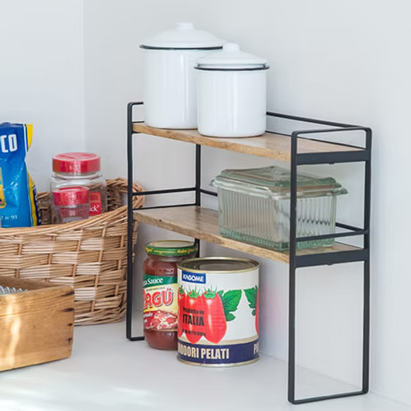 ウッドとアイアンのデスクラック