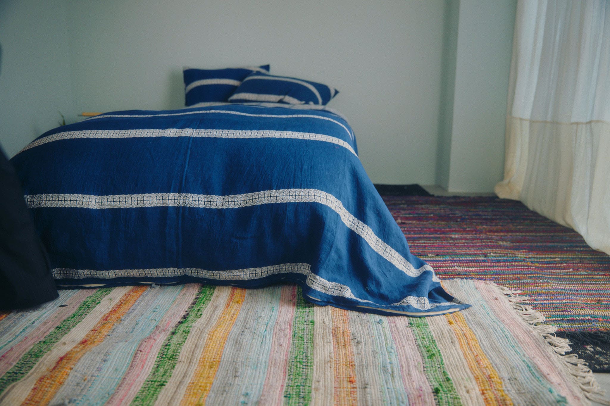 COTTON SILK MIX CHINDI RUG