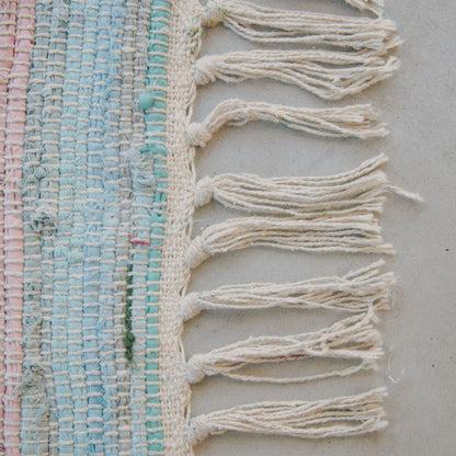 COTTON SILK MIX CHINDI RUG