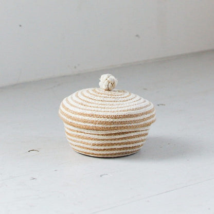 蓋つきラウンドバスケット