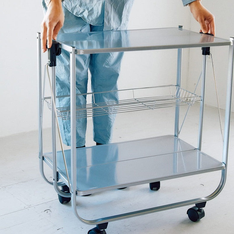 ドイツヴィンテージ GERLINOL社製 フォールディング トロリーワゴン ドイツヴィンテージ GERLINOL社製 フォールディング トロリーワゴン