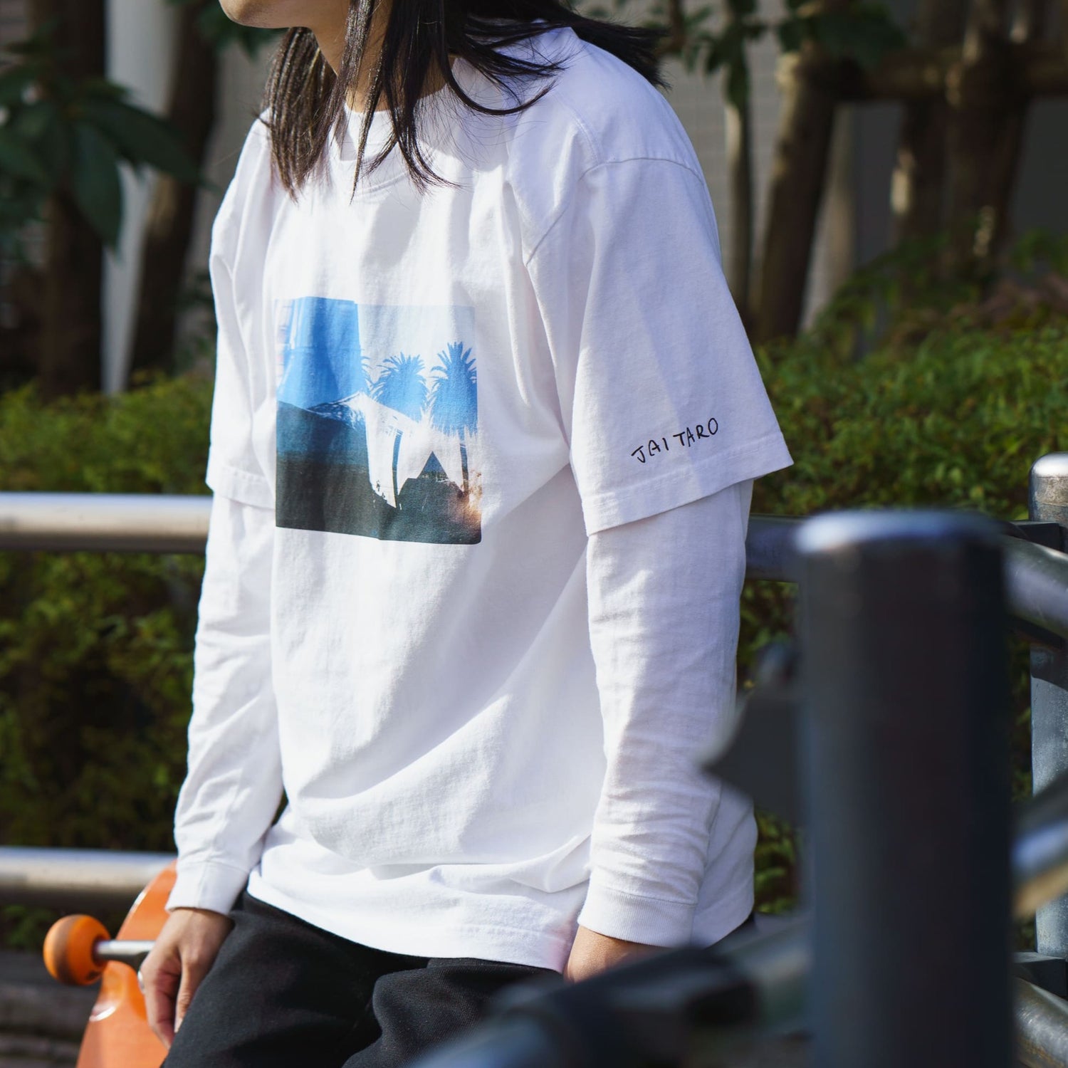 BYSAKUU 03 EXCHANGE T-SHIRT artwork by Taro Hirano and JAI TANJU