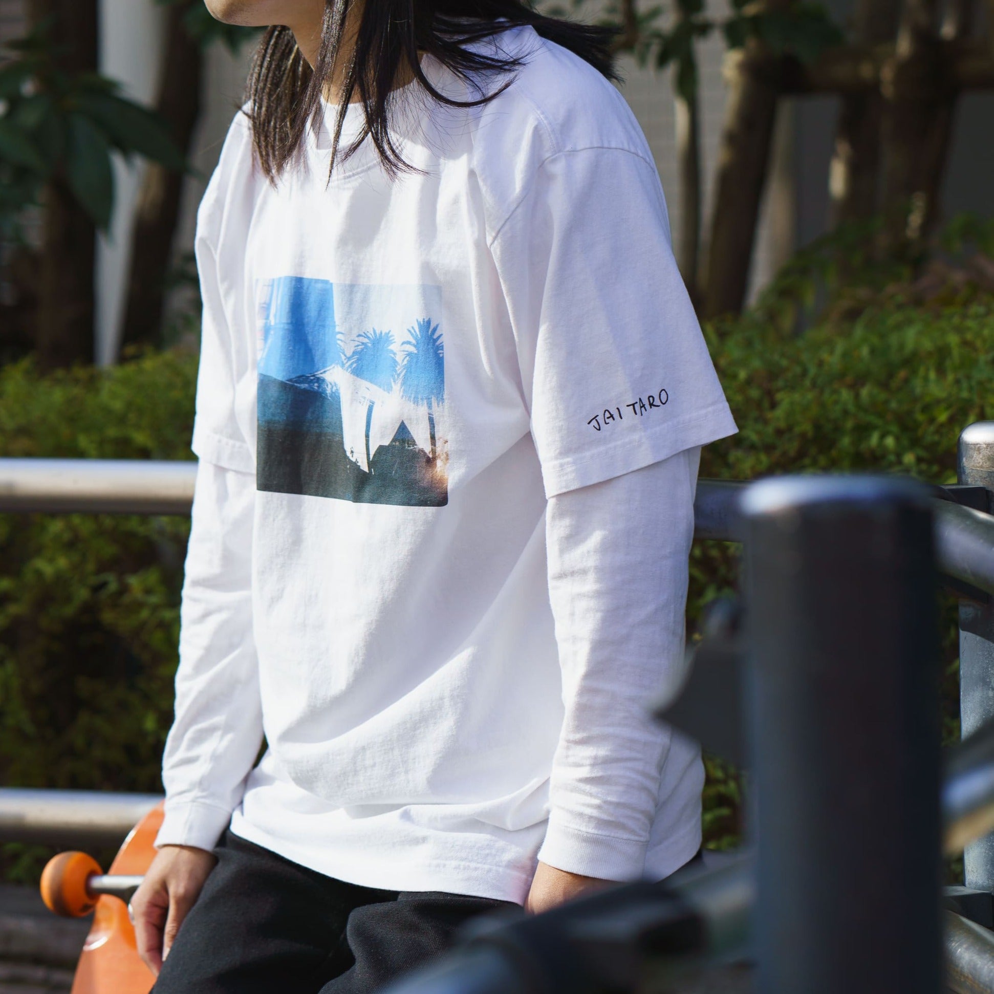 BYSAKUU 03 EXCHANGE T-SHIRT artwork by Taro Hirano and JAI TANJU